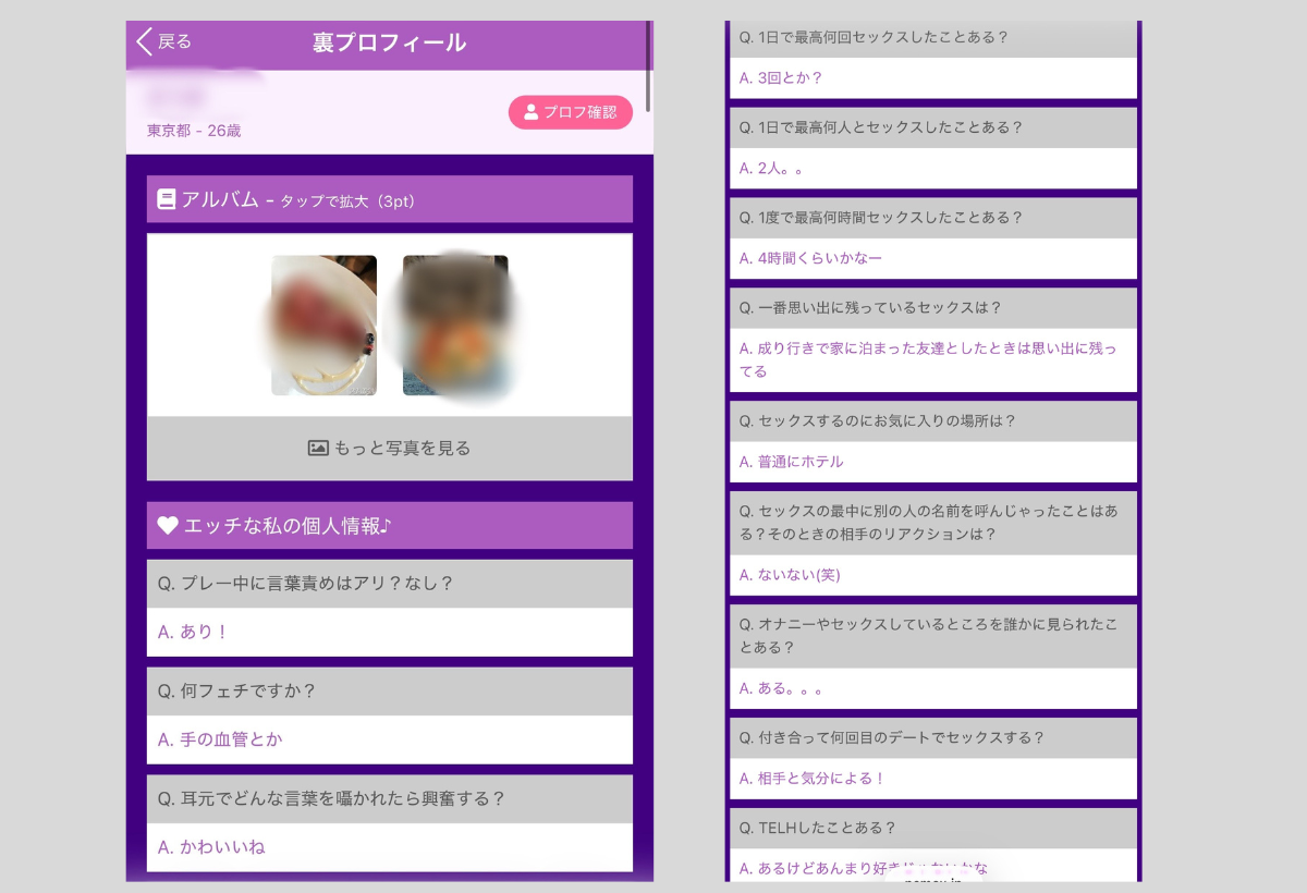 PCMAX　裏プロフィール